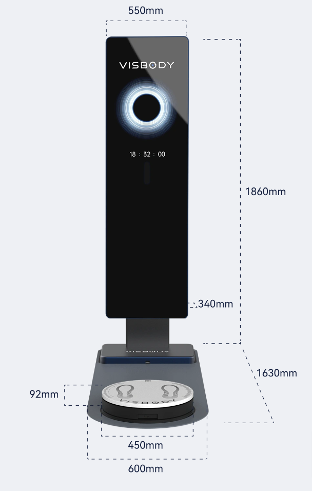 The Visbody M30- 3D Mirror AI Body Scanner